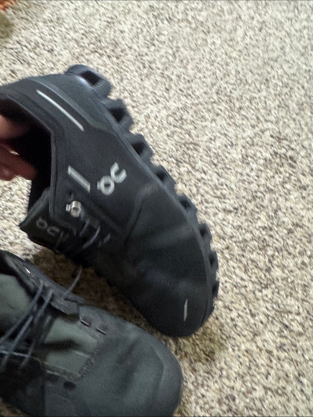 On Running Men's Black Athletic Sneakers with Subtle Gray Accents - Picture 6 of 13